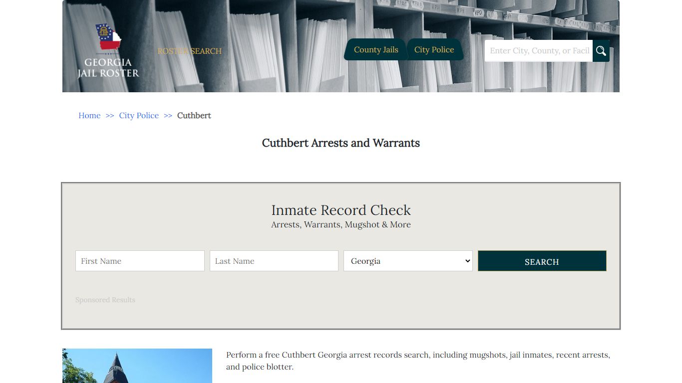 Cuthbert Arrests and Warrants | Georgia Jail Inmate Search